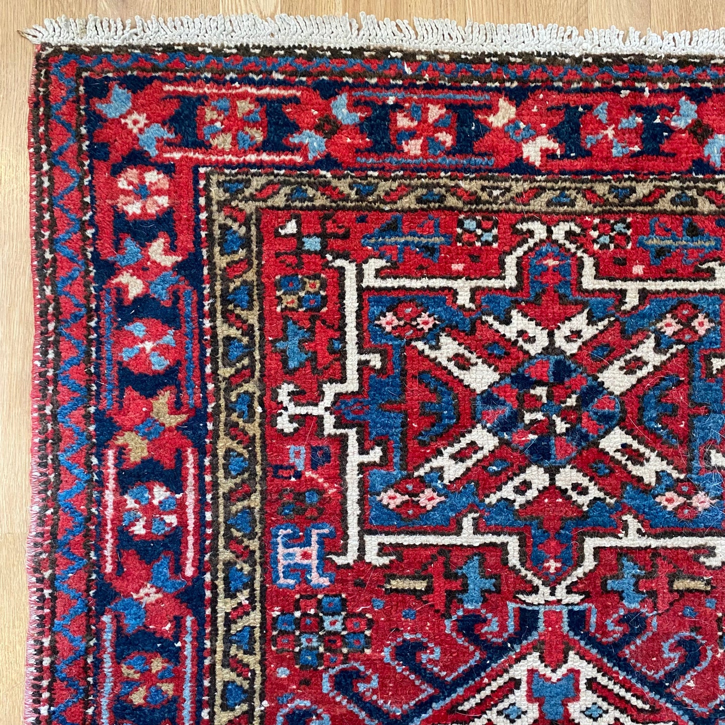 Vintage Rug, 3' x 4' 7 Red