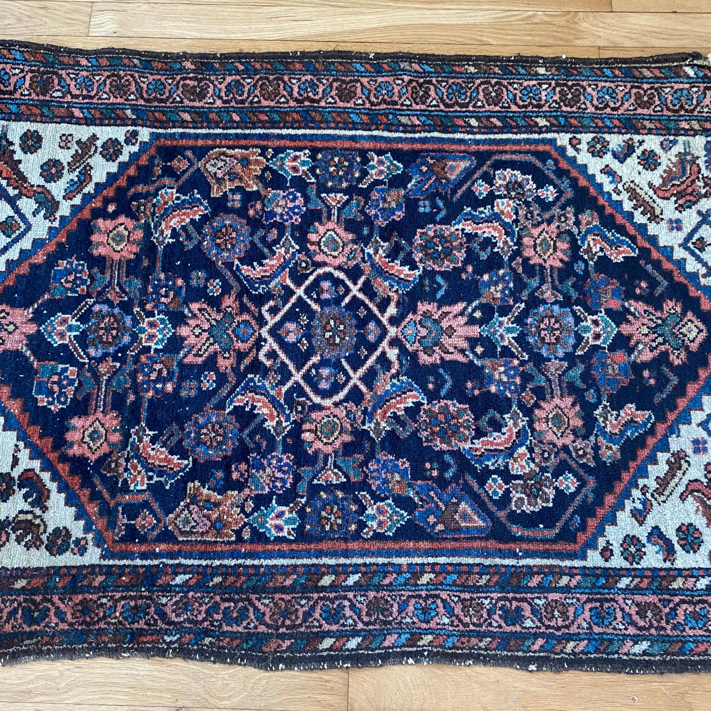 Vintage Rug, 2' 8 x 4' 1 Blue
