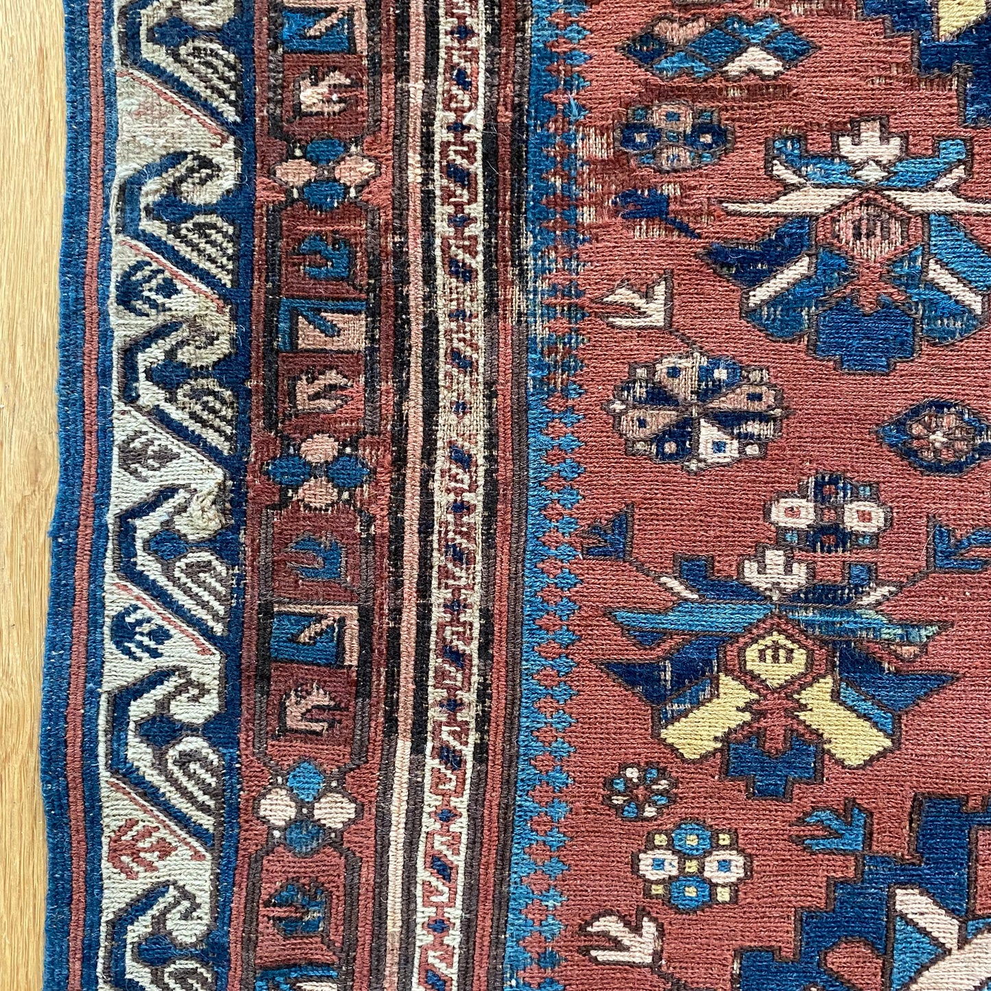 Antique Rug, 4' 4 x 7' 3 Brown