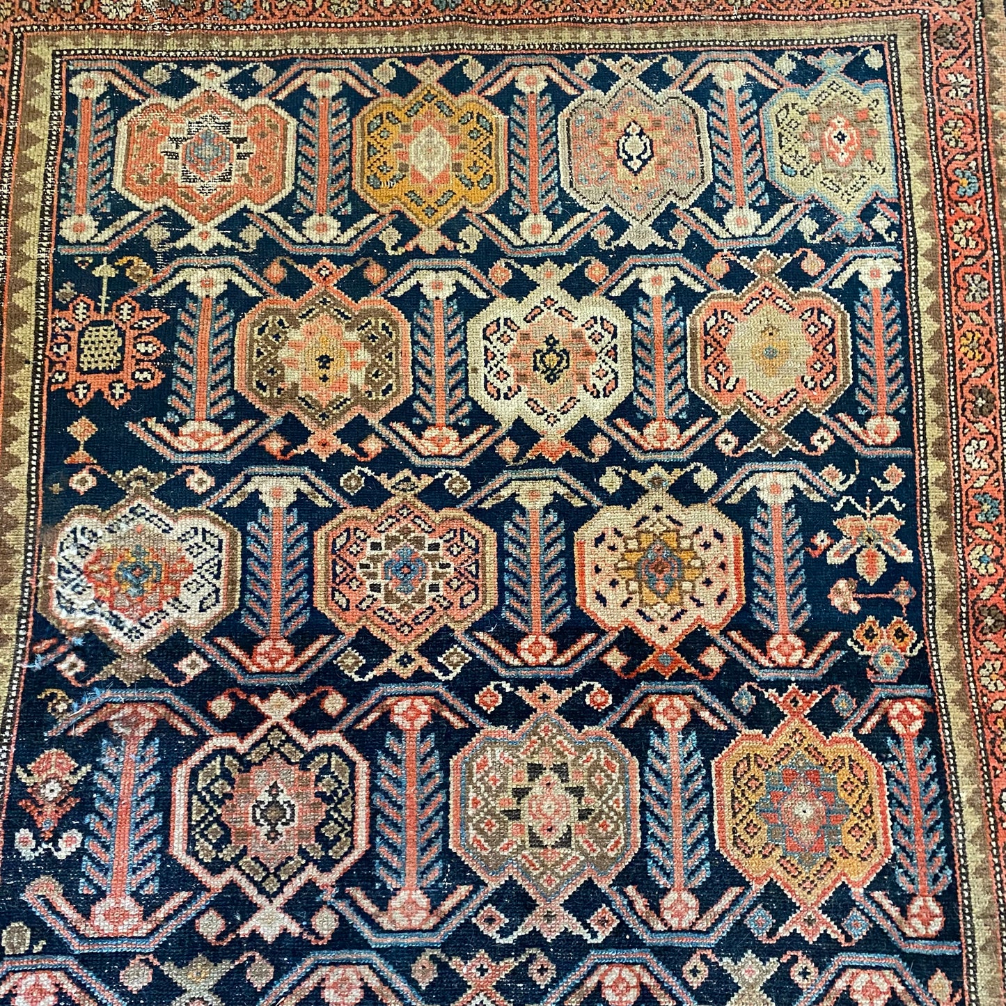 Vintage Rug, 3' 8 x 6' 7 Blue