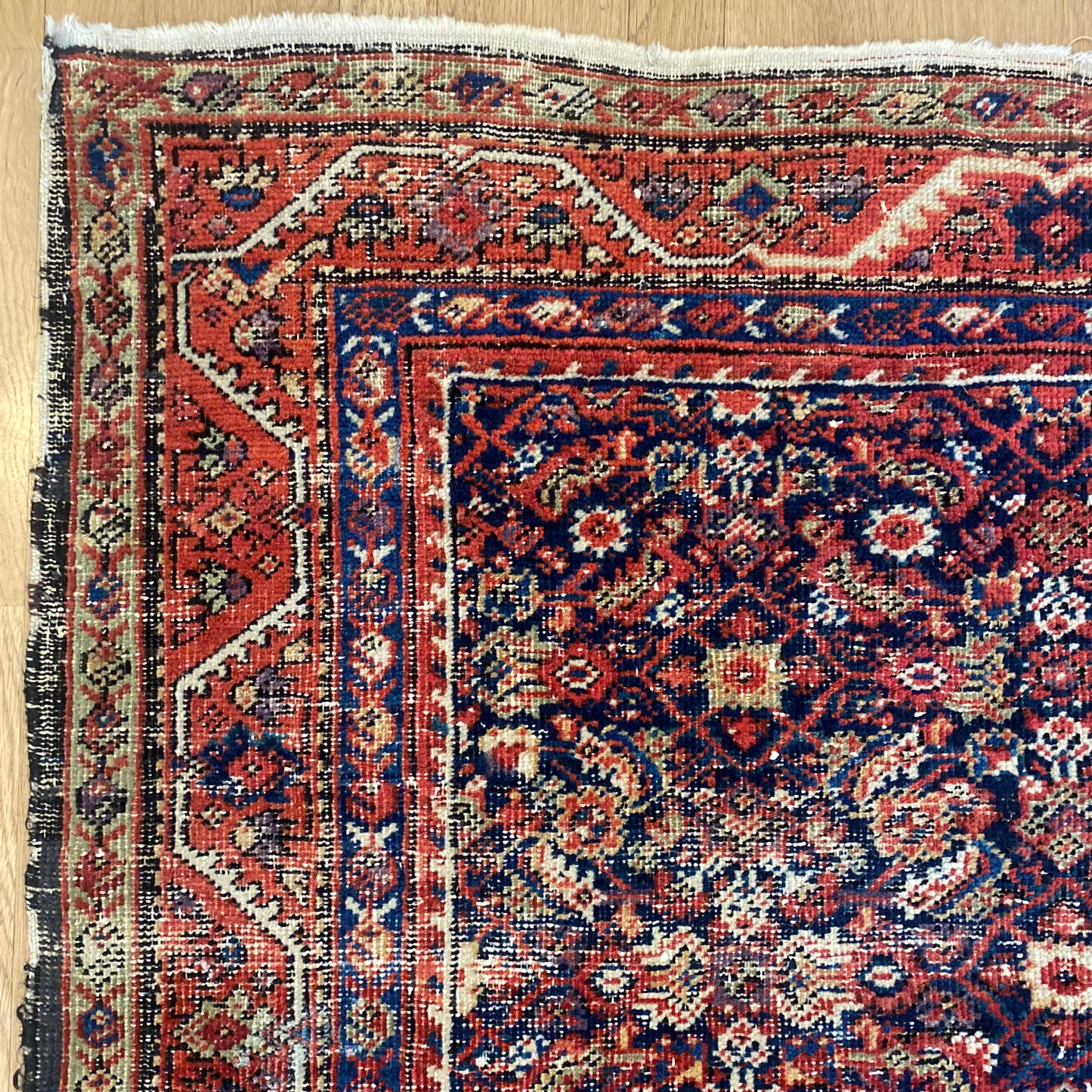 Vintage Rug, 4' 1 x 6' 8 Blue