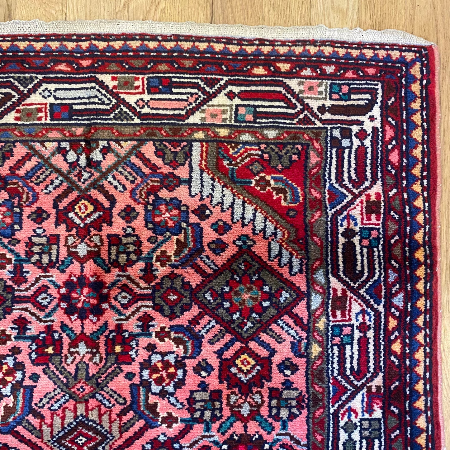 Vintage Rug, 2' 9 x 3' 9 Pink