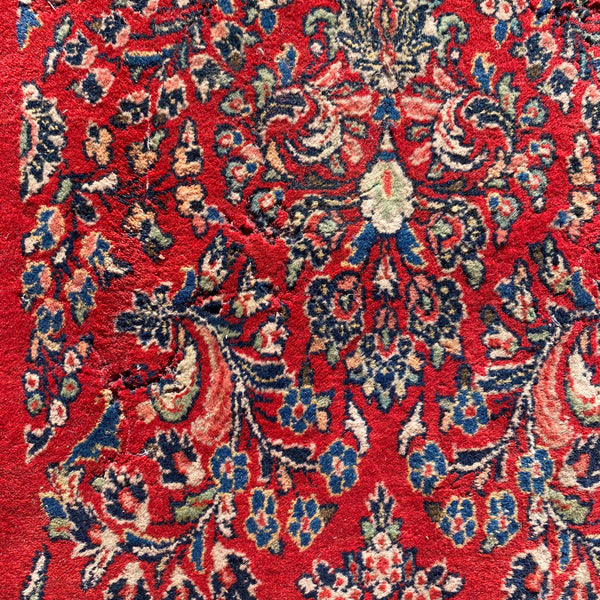 Vintage Rug, 2' 1 x 4' 1 Red