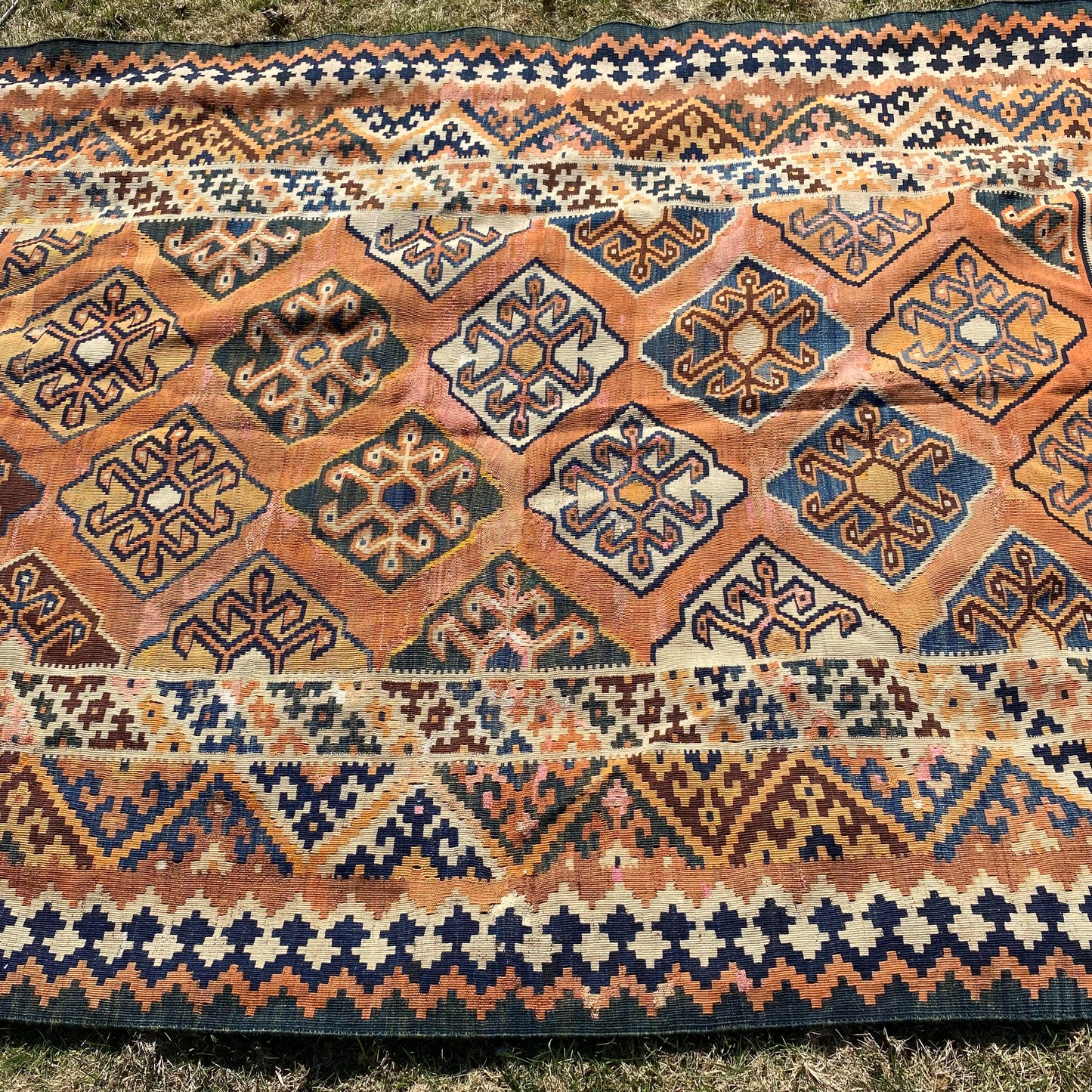 Vintage Rug, 5' 1 x 9' 10 Orange