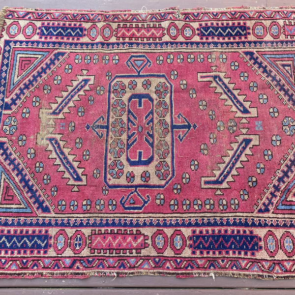 Vintage Rug, 3' 1 x 3' 10 Purple