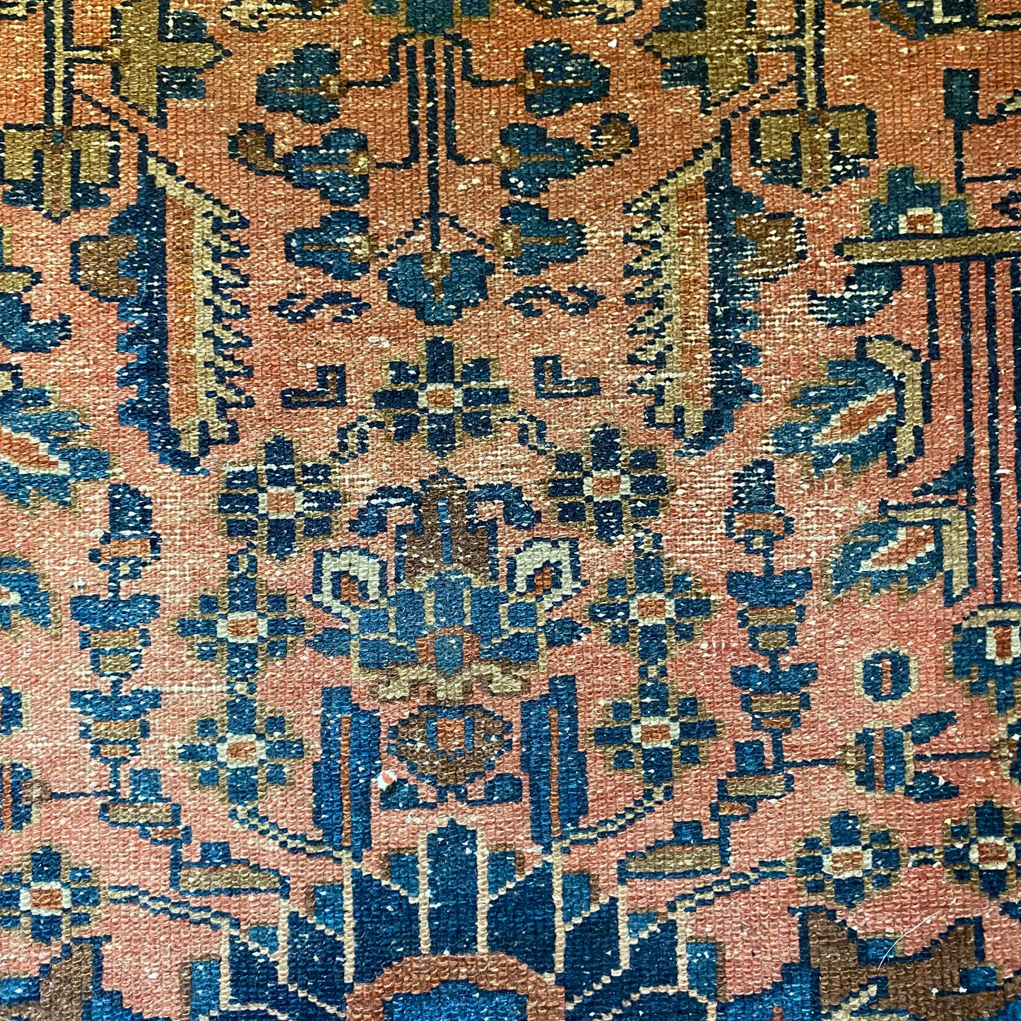 Persian Lilihan Rug, 3' 7 x 6' 7 Pink Vintage