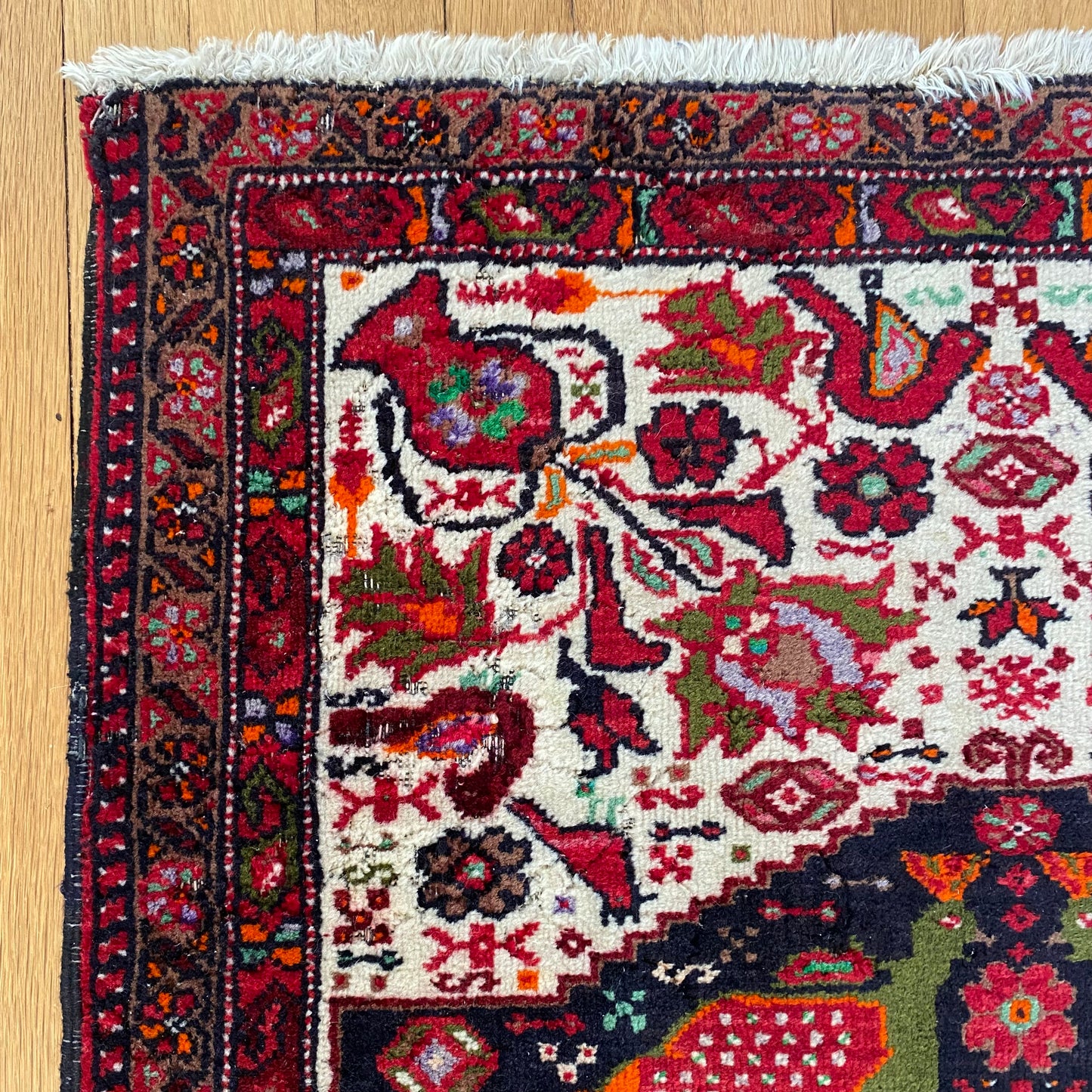 Vintage Rug, 2' 9 x 3' 6 White