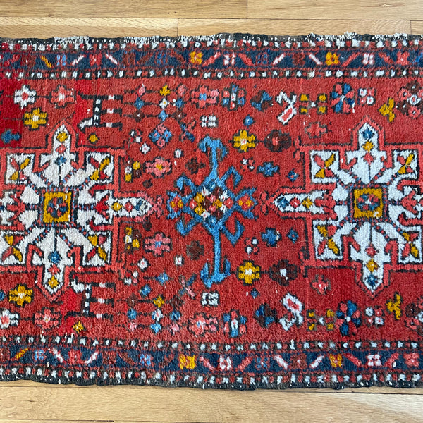 Vintage Rug, 2' 4 x 4' 1 Red