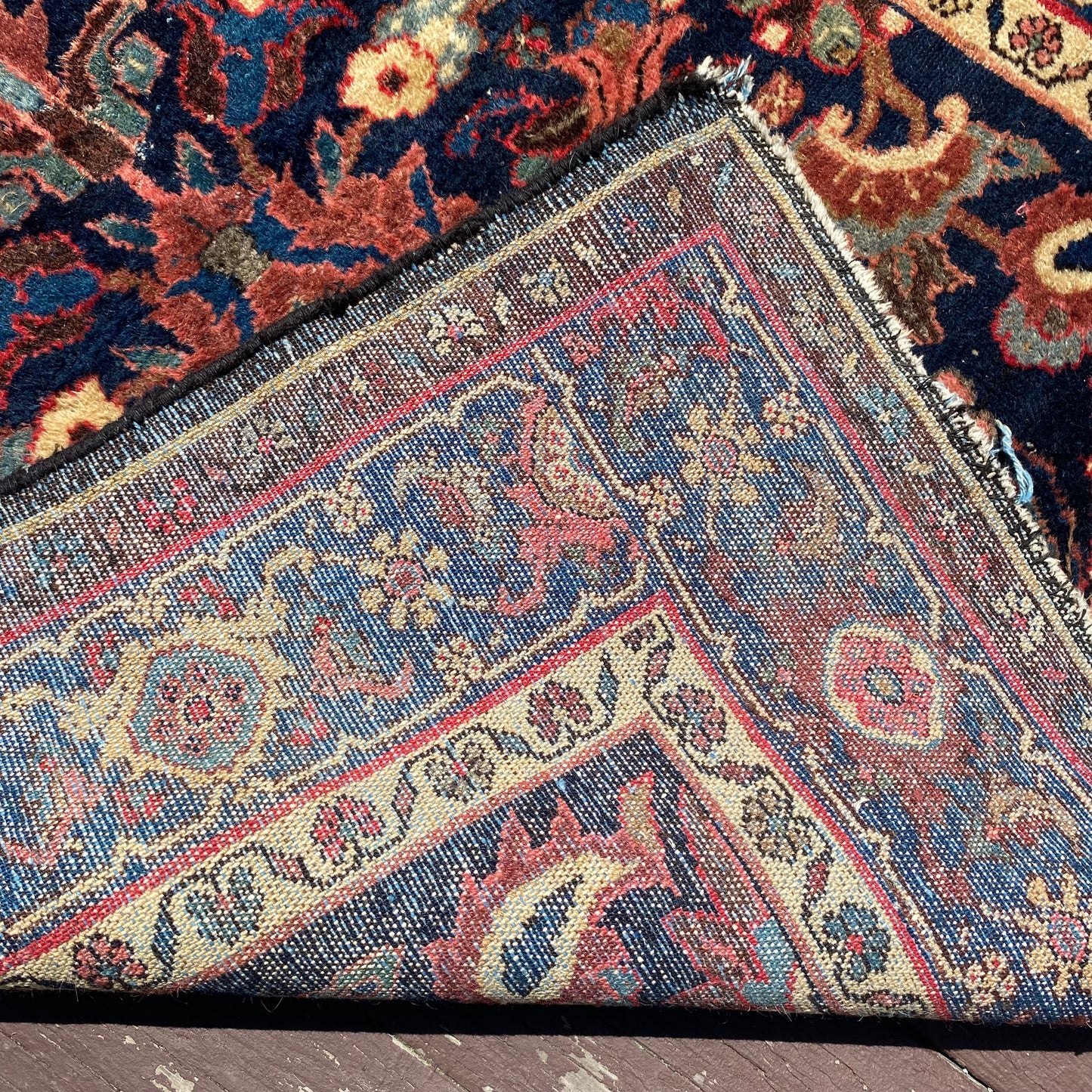 Vintage Rug, 4' 2 x 6' 8 Blue