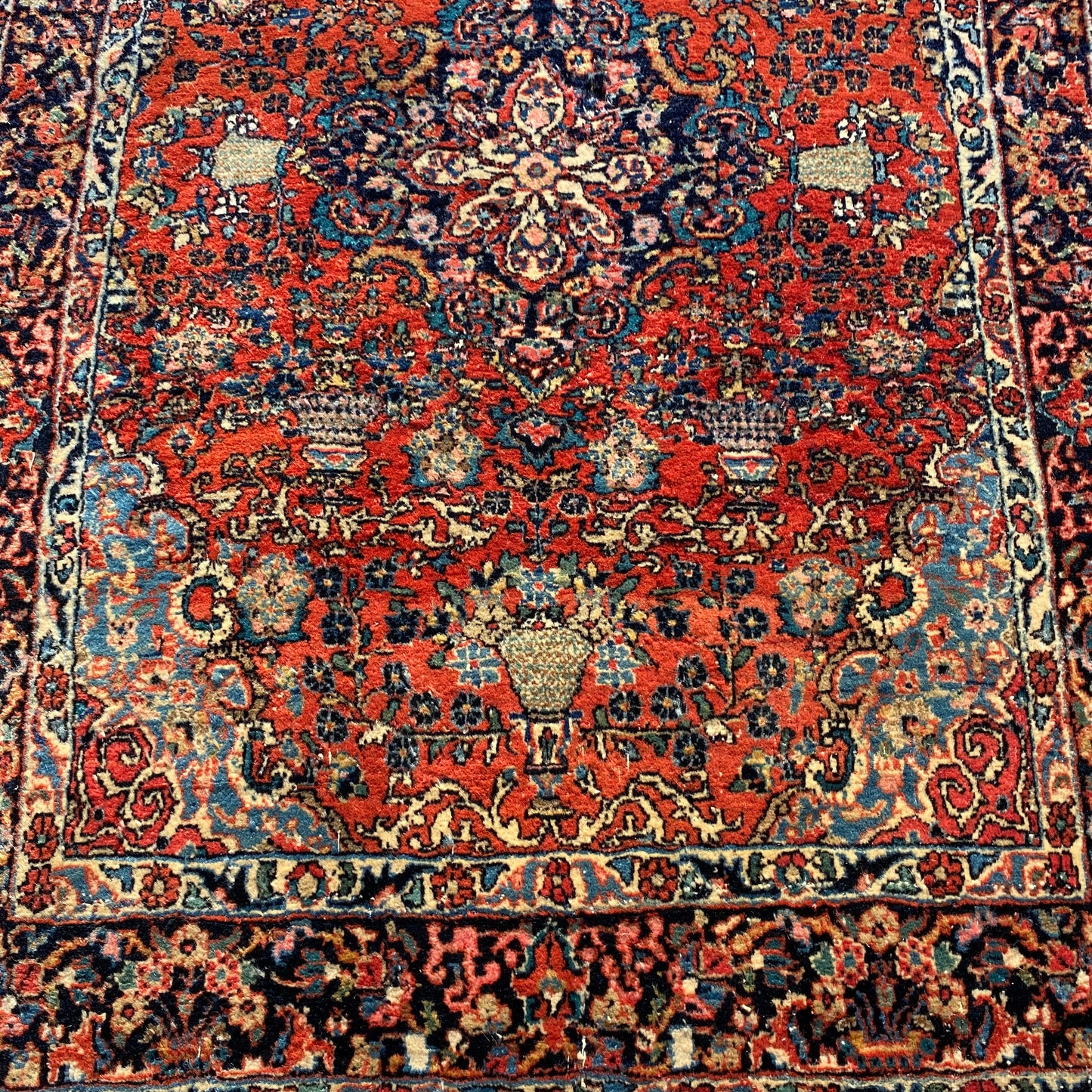 Vintage Rug, 3' 5 x 5' 1 Red