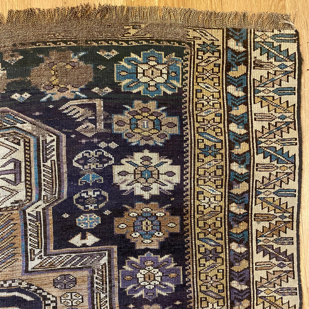 Antique Rug, 3' 9 x 6' 2 Caucasian