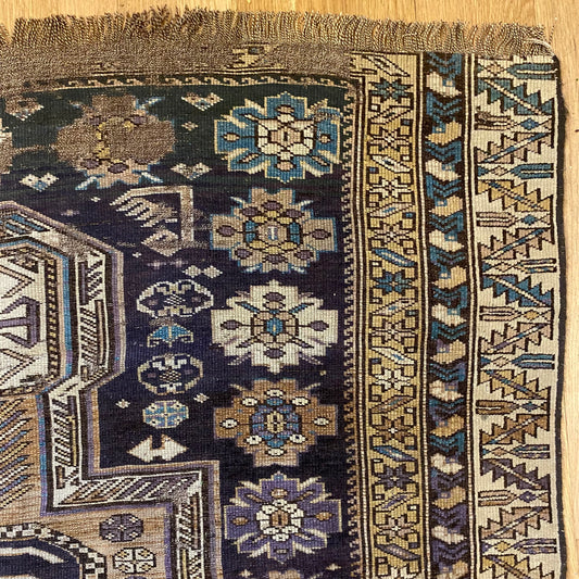 Antique Rug, 3' 9 x 6' 2 Caucasian