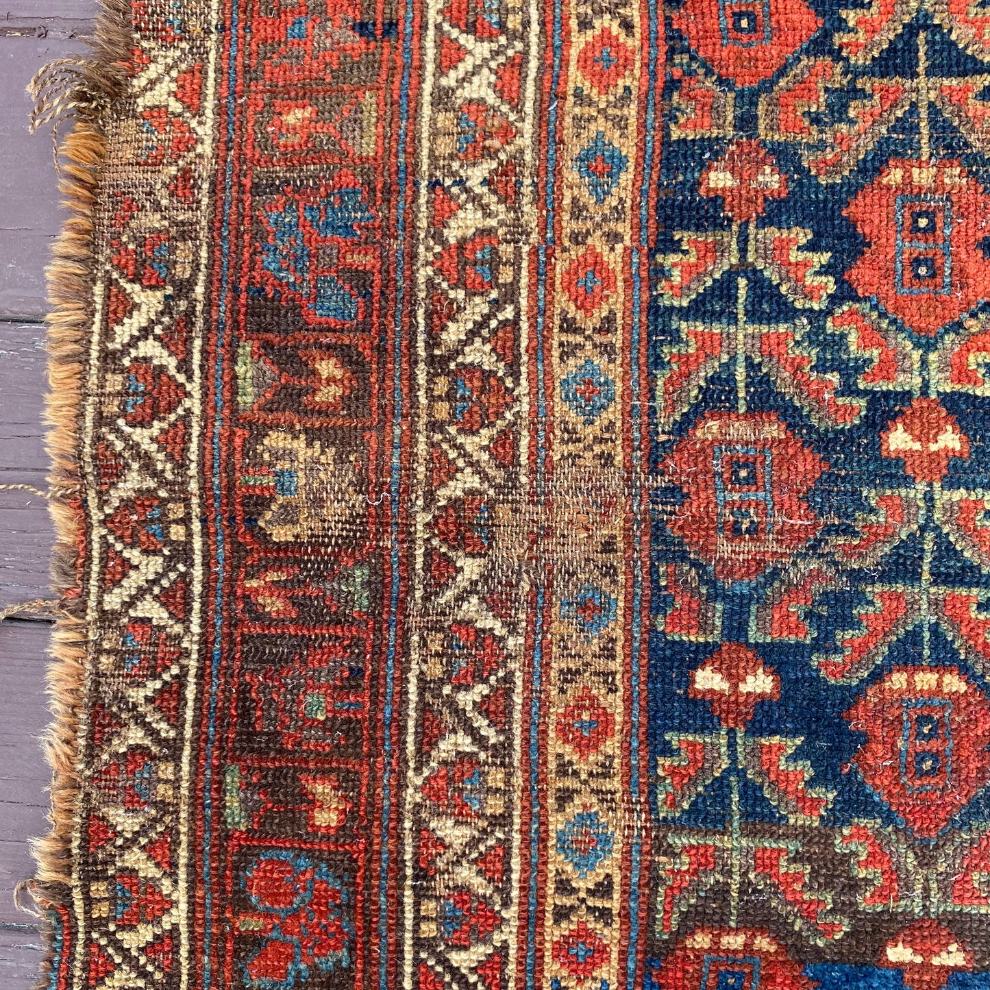 Vintage Rug, 3' 10 x 8' Blue