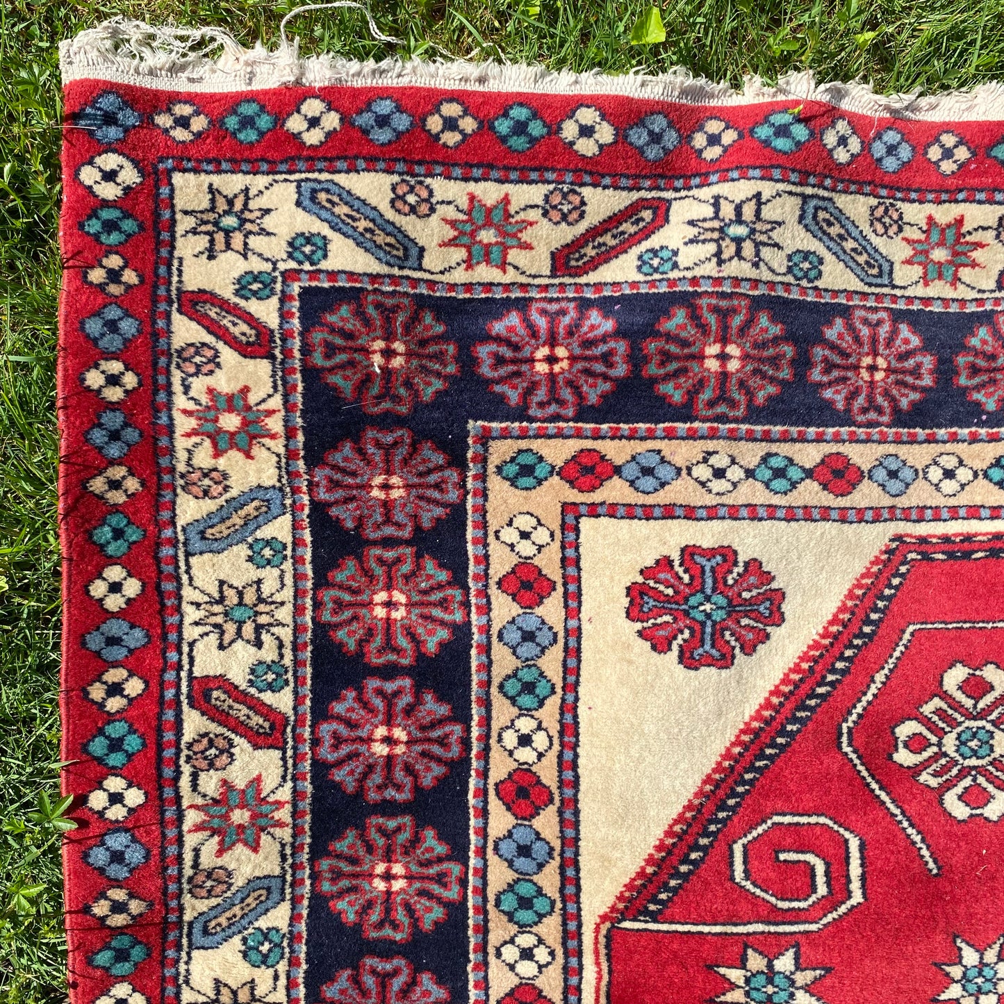 Vintage Rug, 4' 3 x 6' 1 Red
