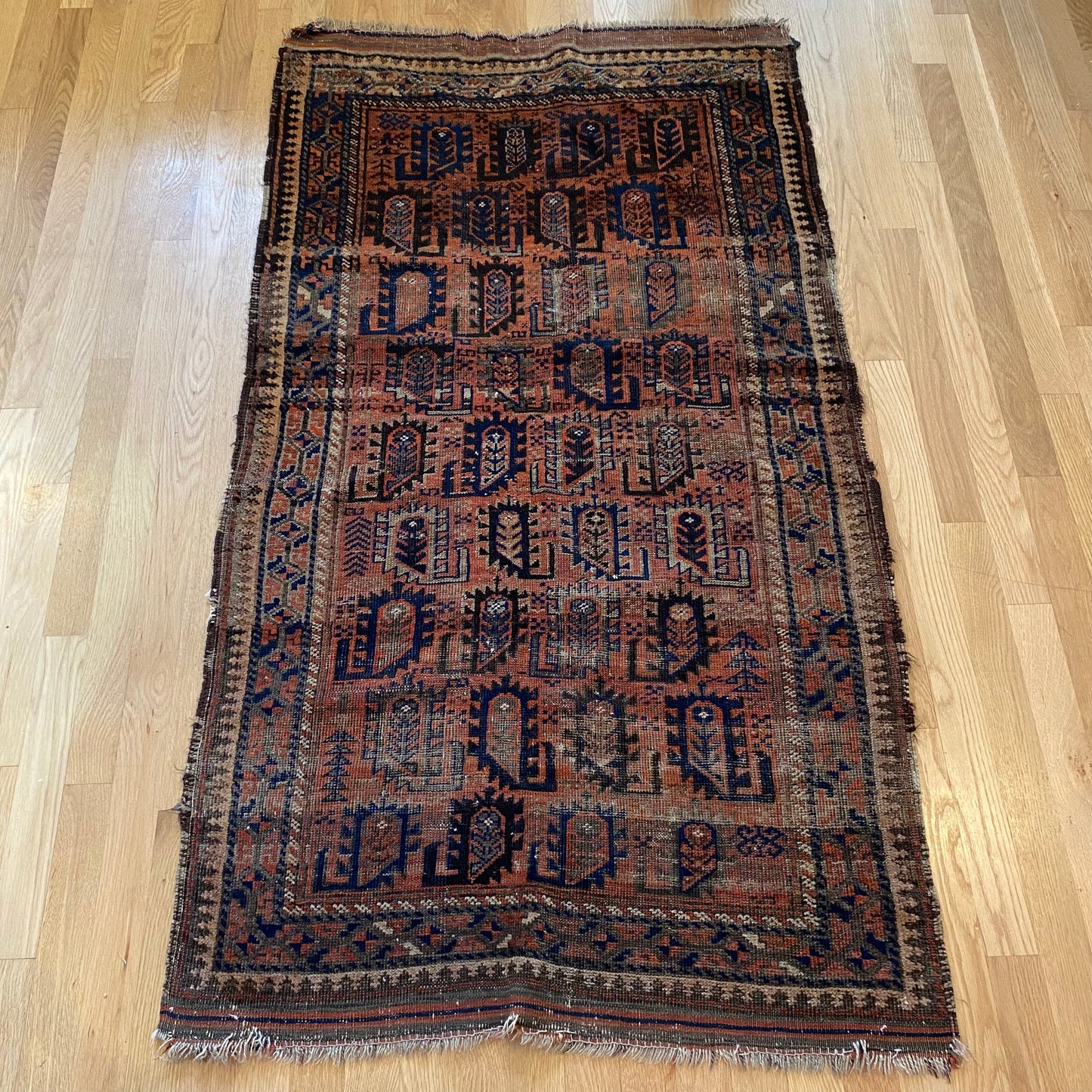 Antique Rug, 2' 10 x 5' 4 Brown