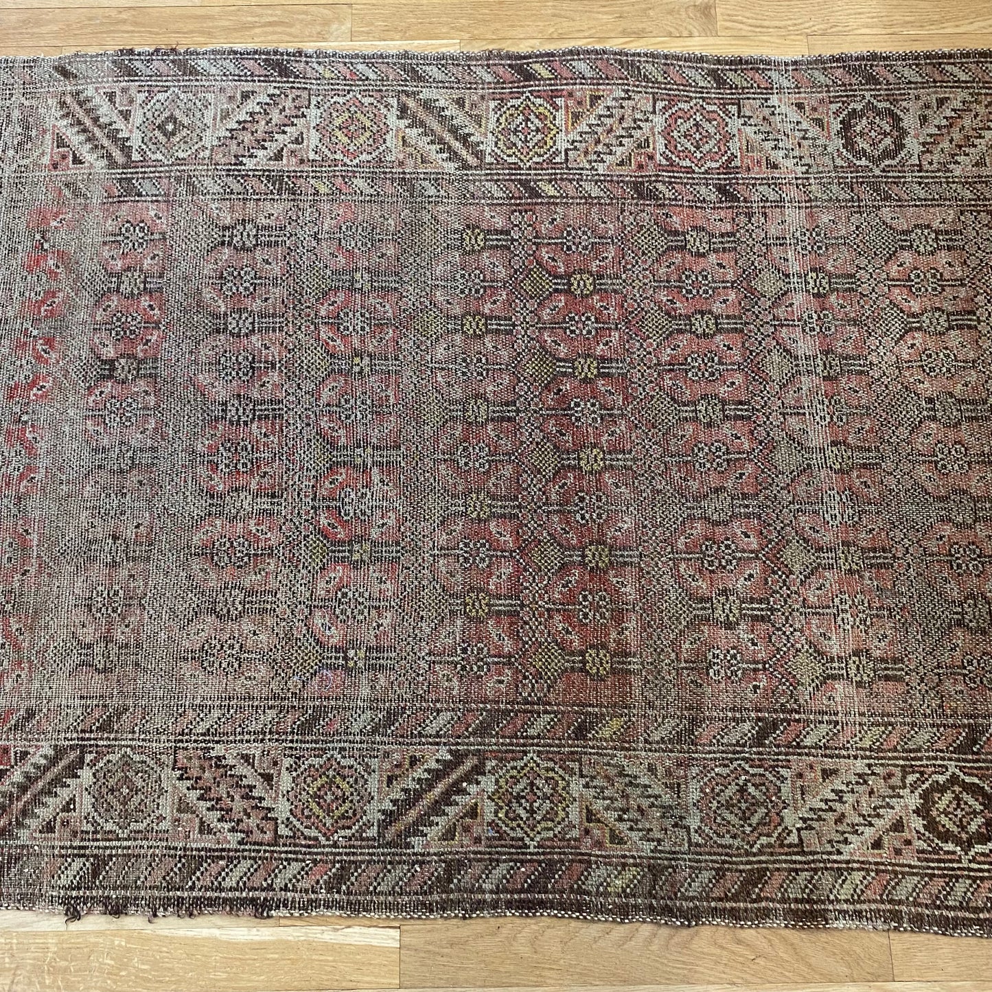 Persian Malayer, 3' 5 x 5' 8 Brown Vintage