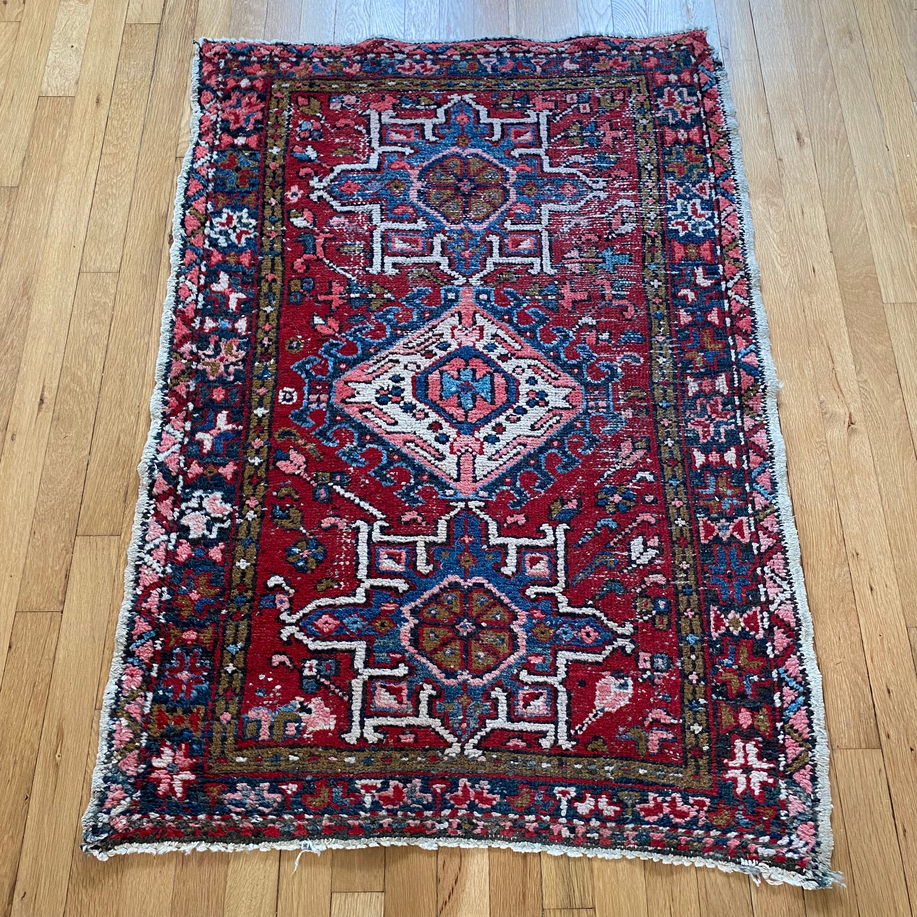 Vintage Rug, 2' 10 x 4' 2 Red – Jessie's Oriental Rugs