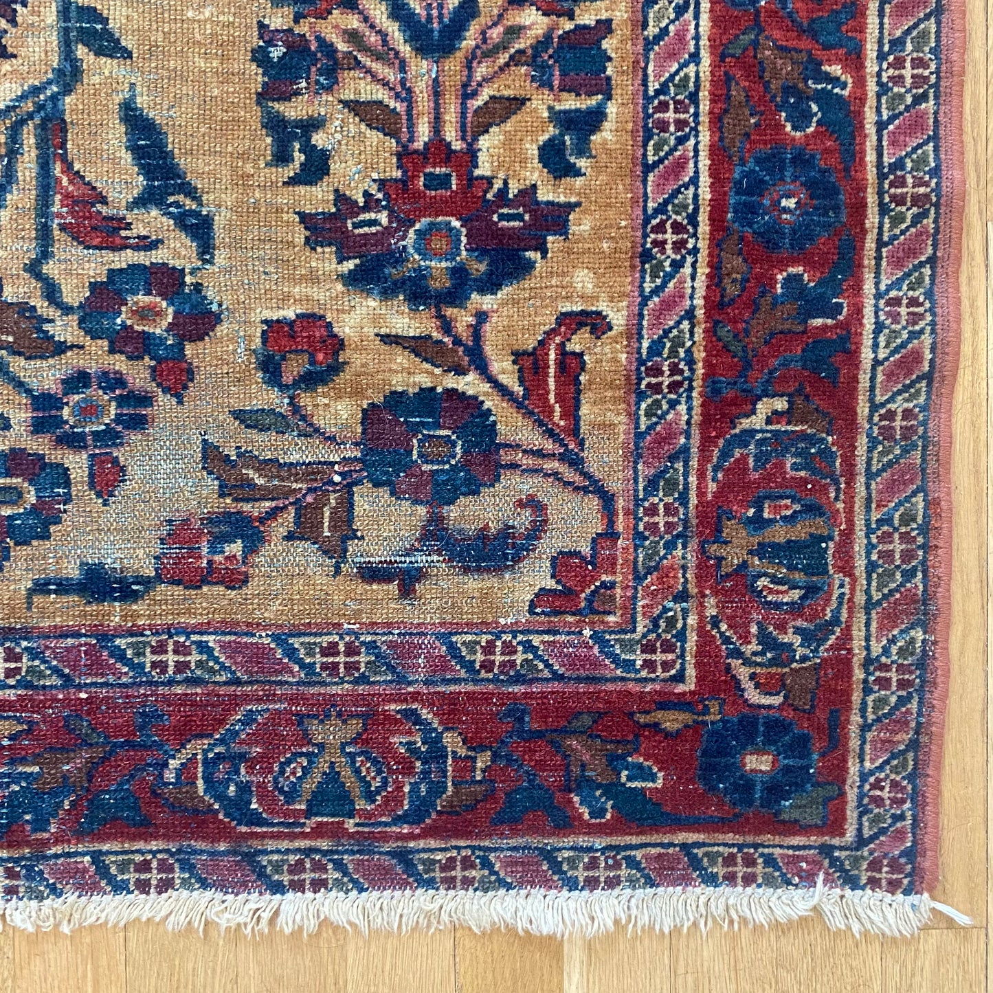 Vintage Rug, 3' 7 x 5' Gold