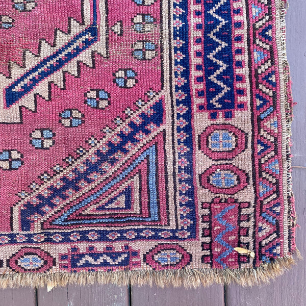 Vintage Rug, 3' 1 x 3' 10 Purple