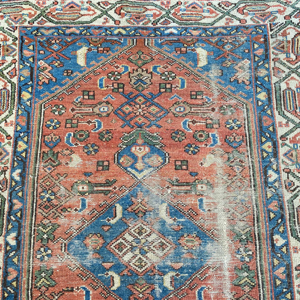 Vintage Rug, 3' 4 x 4' 10 Brown