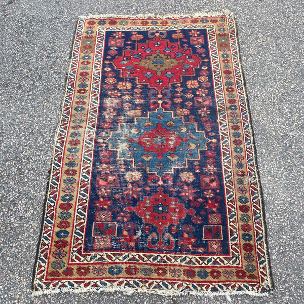 Vintage Rug, 2' 10 x 4' 7 Blue