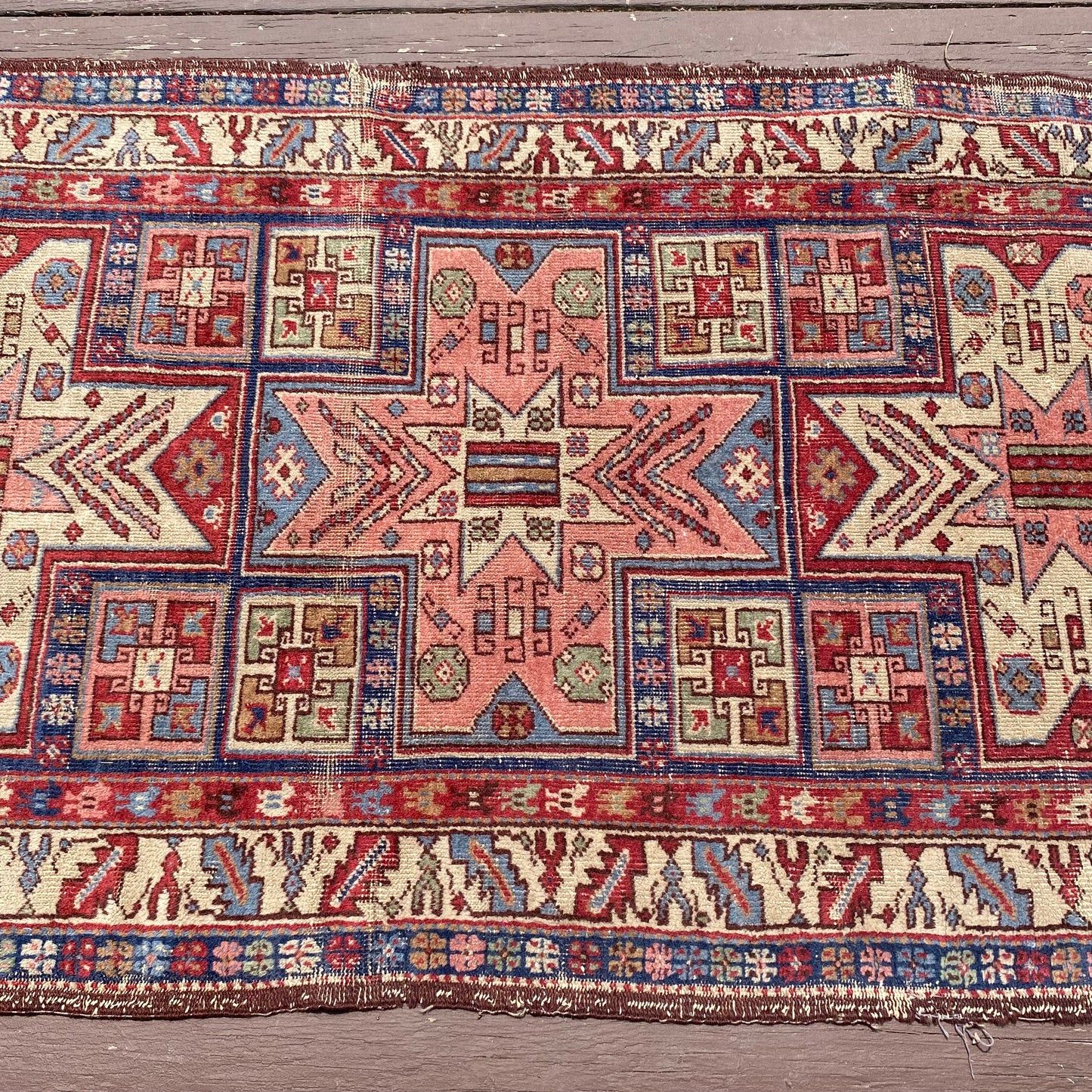 Vintage Rug, 3' 3 x 6' 10 Red