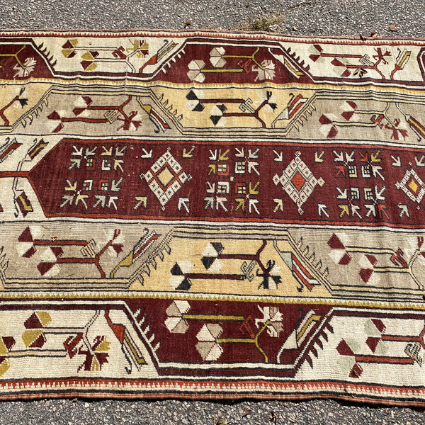 Vintage Rug, 4' x 7' 5 Brown