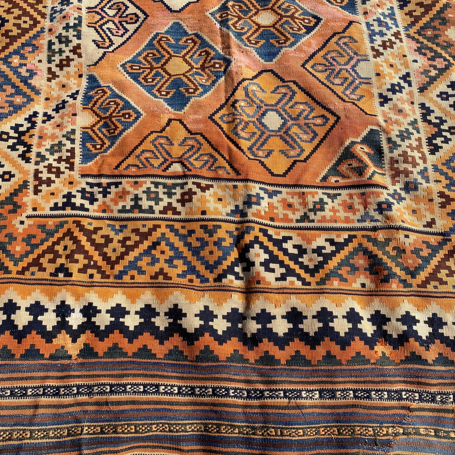 Vintage Rug, 5' 1 x 9' 10 Orange
