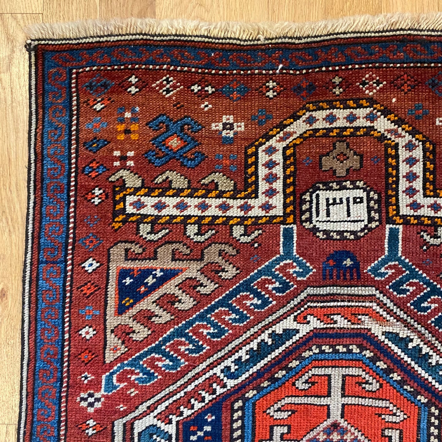 Antique Rug, 2' 2 x 4' 2 Caucasian