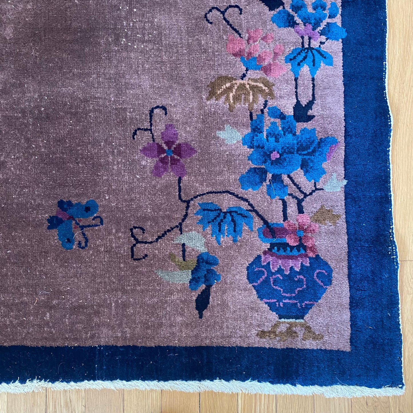 Vintage Rug, 3' 11 x 6' 9 Purple Brown
