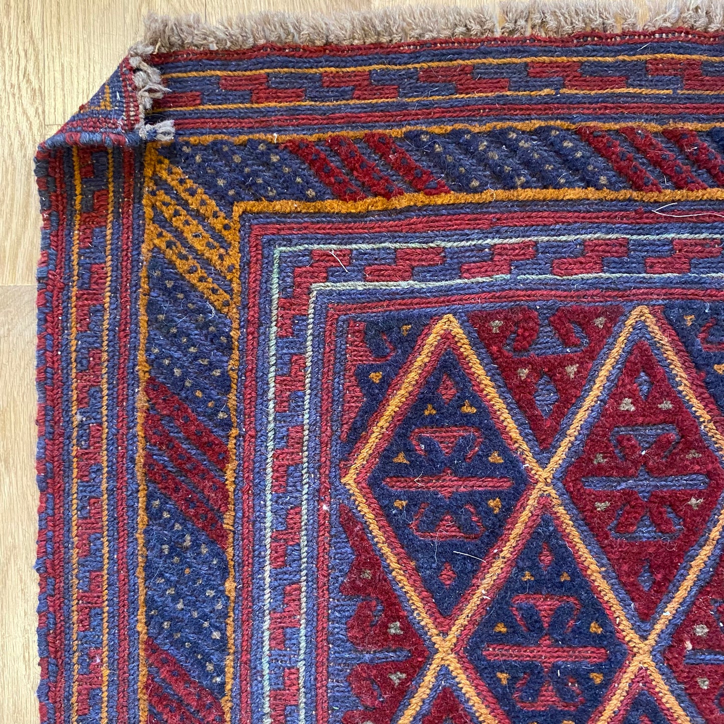 Vintage Rug, 3' 9 x 4' 2 Blue