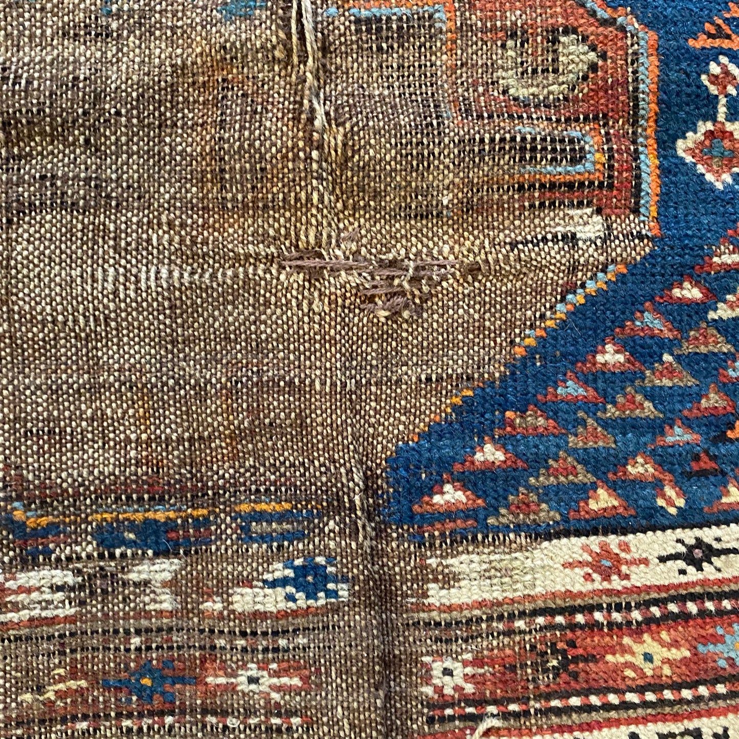 Vintage Rug, 3' 8 x 4' 9 Blue