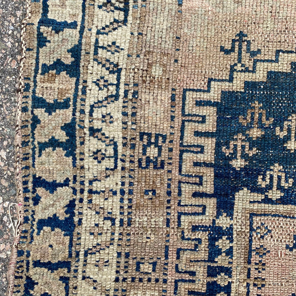 Vintage Rug, 3' 7 x 4' 11 Blue