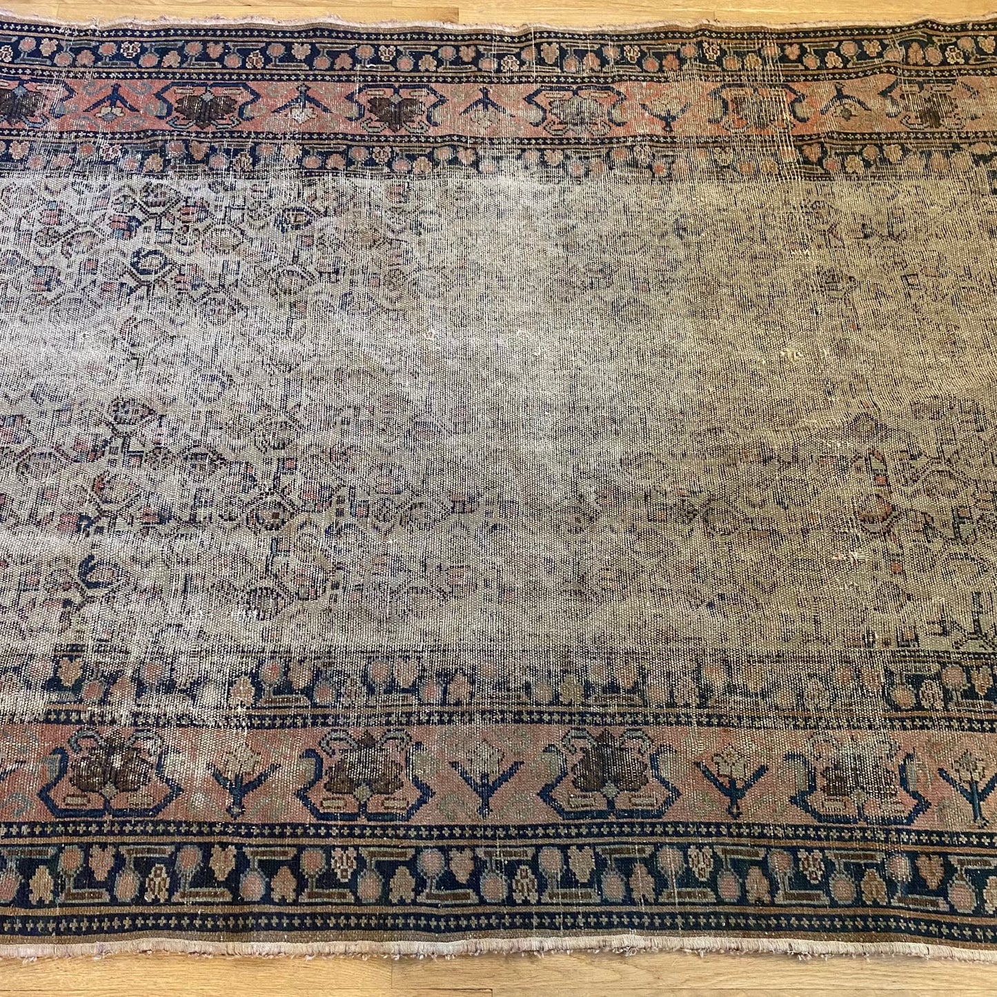 Vintage Rug, 4' 4 x 6' 3 Cream