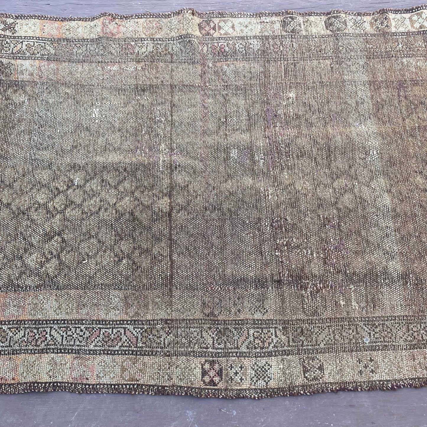 Antique Rug, 3' 3 x 6' 3 Brown