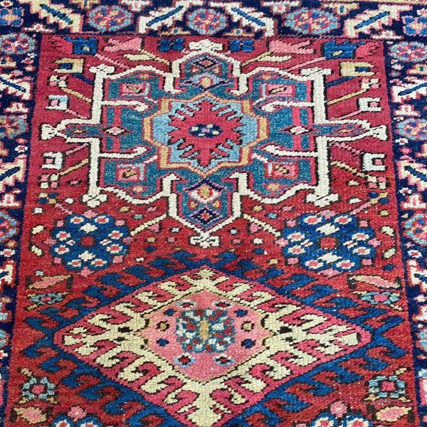 Vintage Rug, 3' x 4' 1 Red