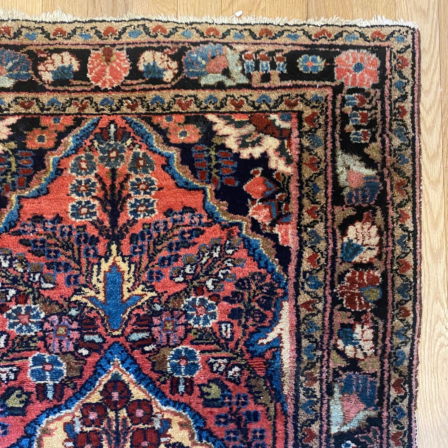 Vintage Rug, 2' 7 x 4' Pink