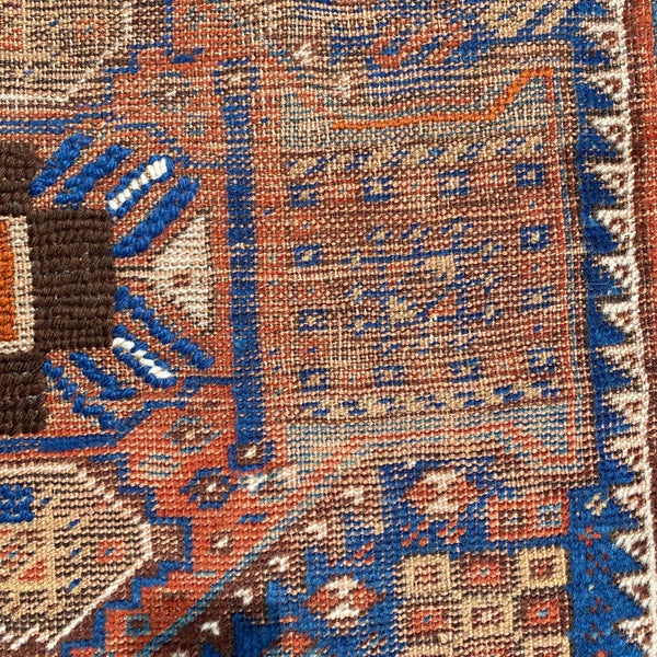 Vintage Rug, 3' x 4' 2 Brown