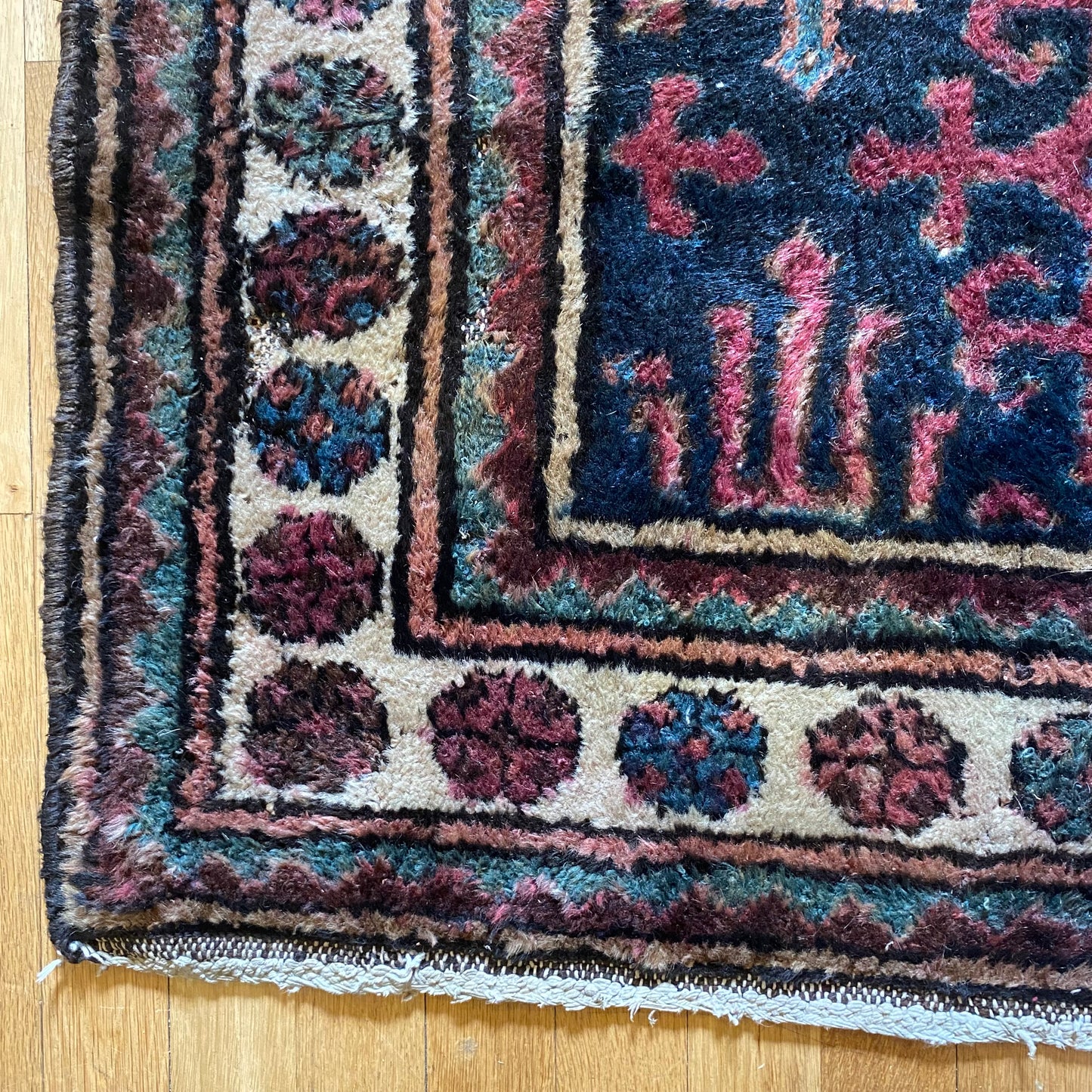 Vintage Persian Rug, 3' 3 x 6' Blue