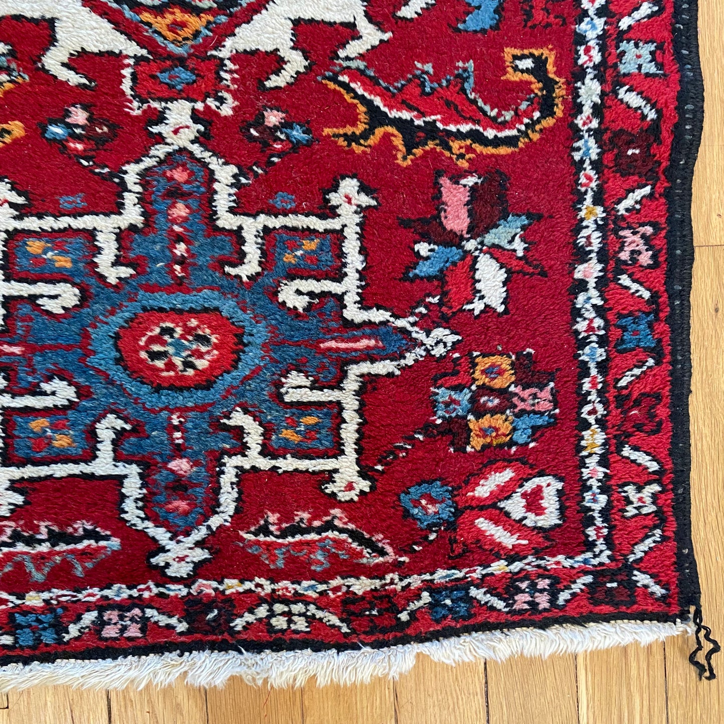 Vintage Rug, 2' 1 x 2' 11 Red
