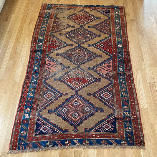 Vintage Rug, 3' 8 x 6' 1 Blue