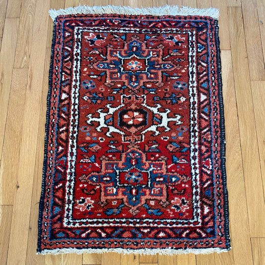 Vintage Rug, 2' 1 x 3' Red