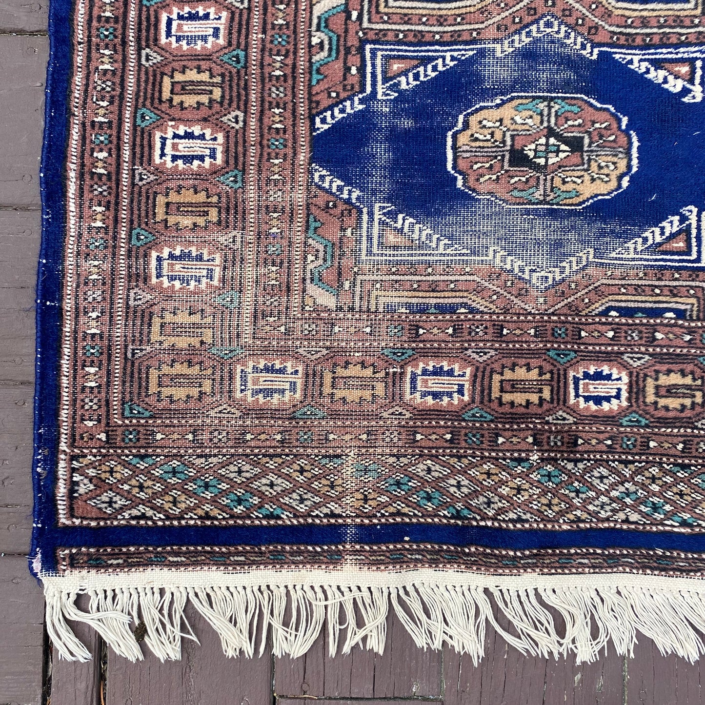 Vintage Rug, 2' 7 x 9' 11 Blue