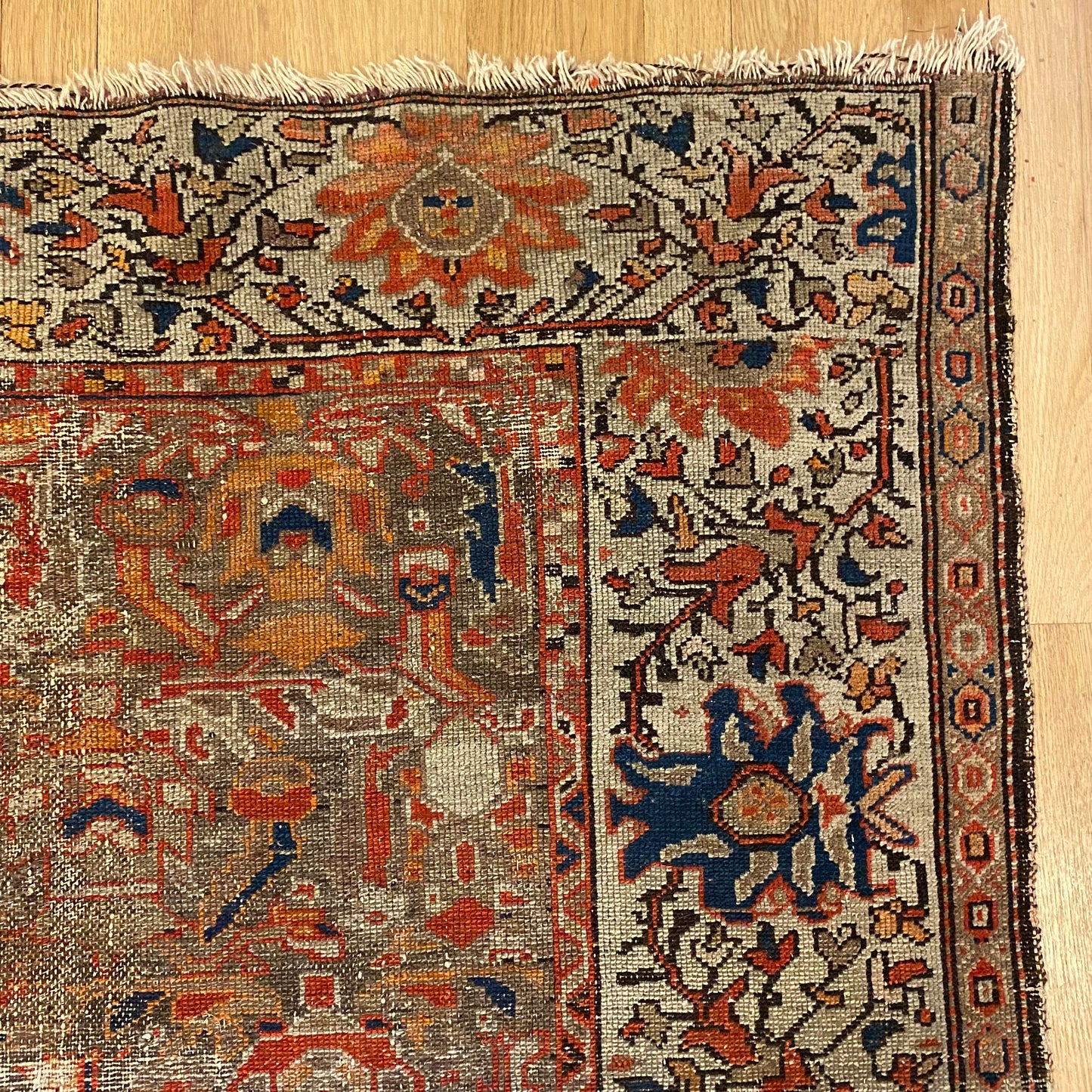 Vintage Rug, 4' 4 x 6' Brown