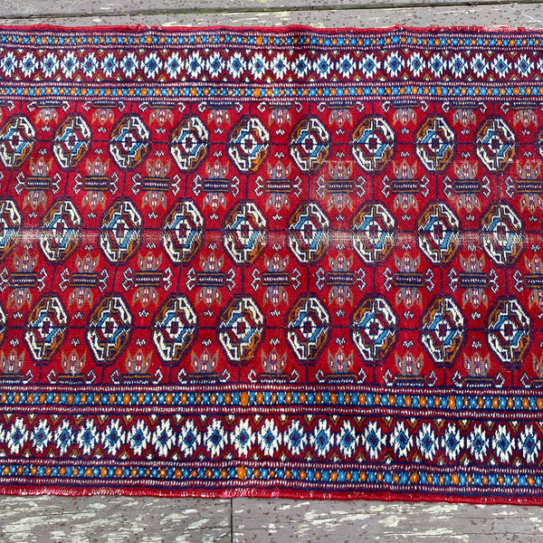 Vintage Rug, 2' 7 x 10' 2 Red