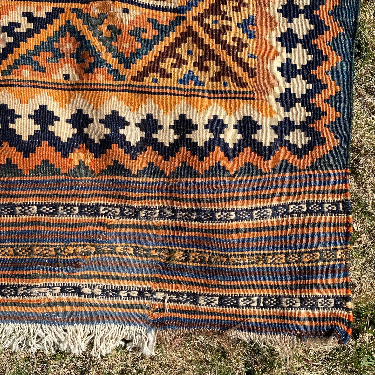 Vintage Rug, 5' 1 x 9' 10 Orange