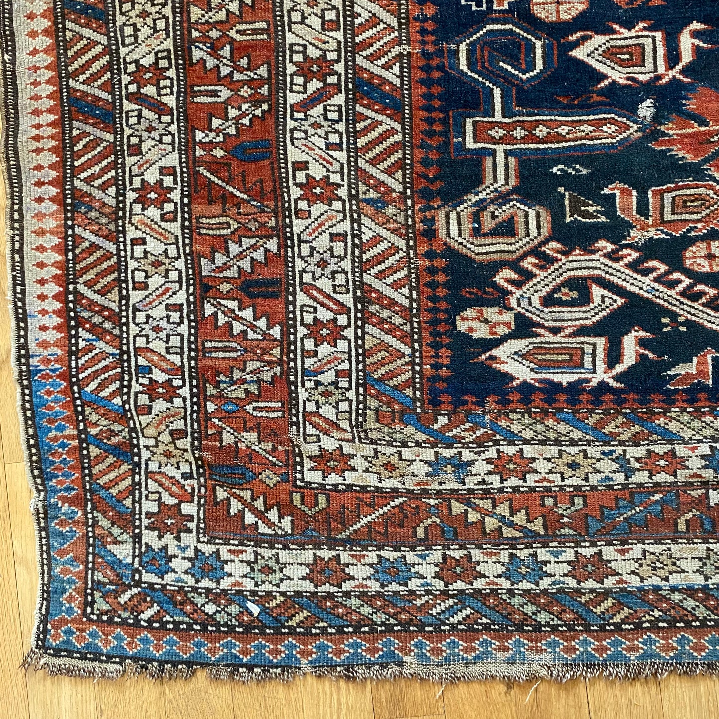 Vintage Rug, 4' 2 x 6' 1 Blue