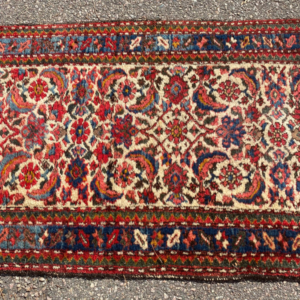 Vintage Rug, 2' 7 x 9' 11 White