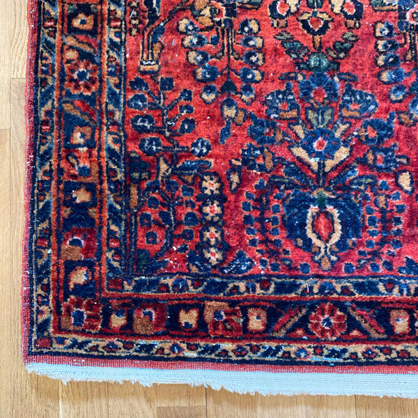 Vintage Rug, 2' 3 x 3' 11 Pink
