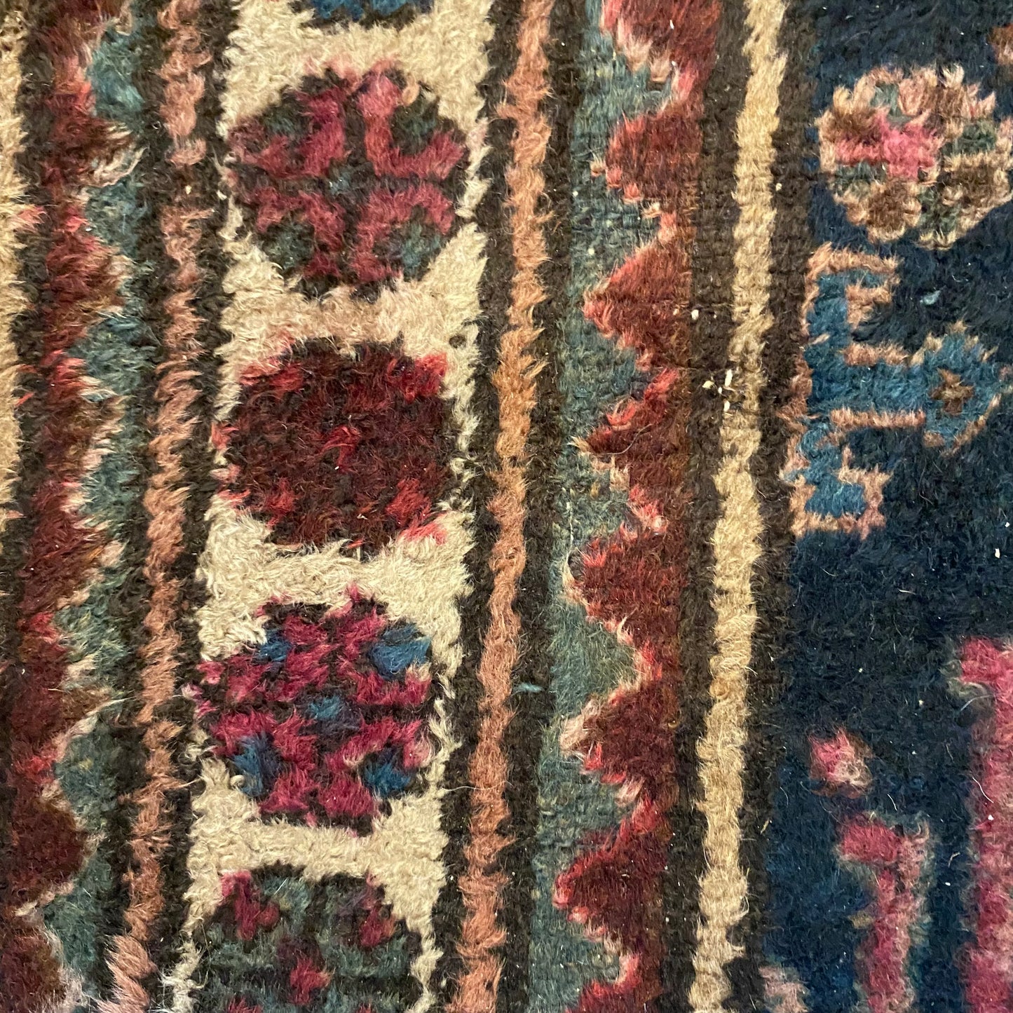 Vintage Persian Rug, 3' 3 x 6' Blue
